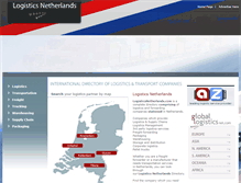 Tablet Screenshot of logisticsnetherlands.com